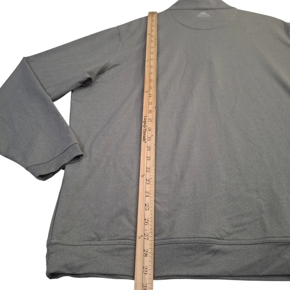 Peter Millar Crown Sport Mens XXL Gray Royal Portrush Golf Club 1/4 Zip Pullover